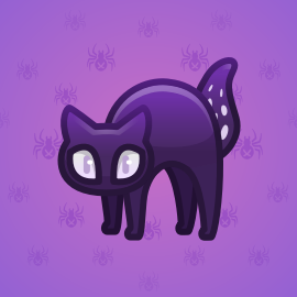 Scared cat